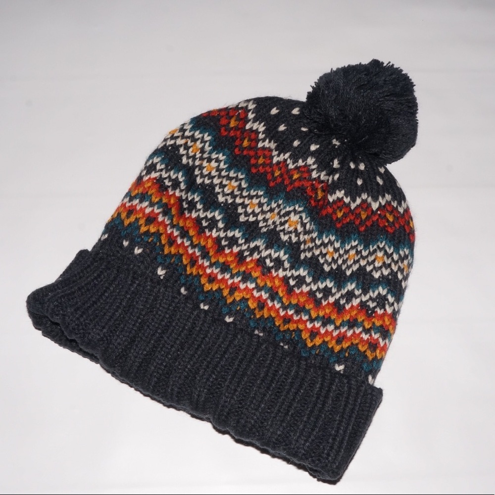multicolored beanie